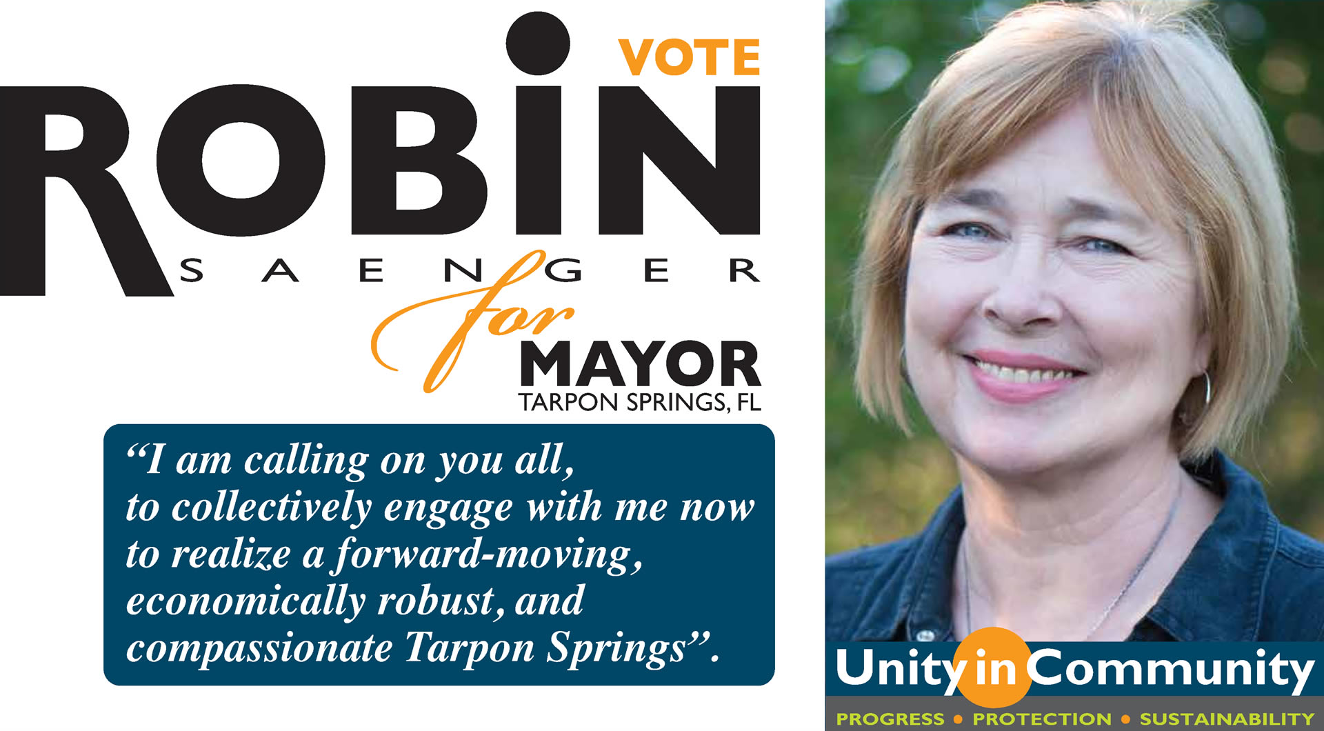 Robin Saenger for Mayor of Tarpon Springs